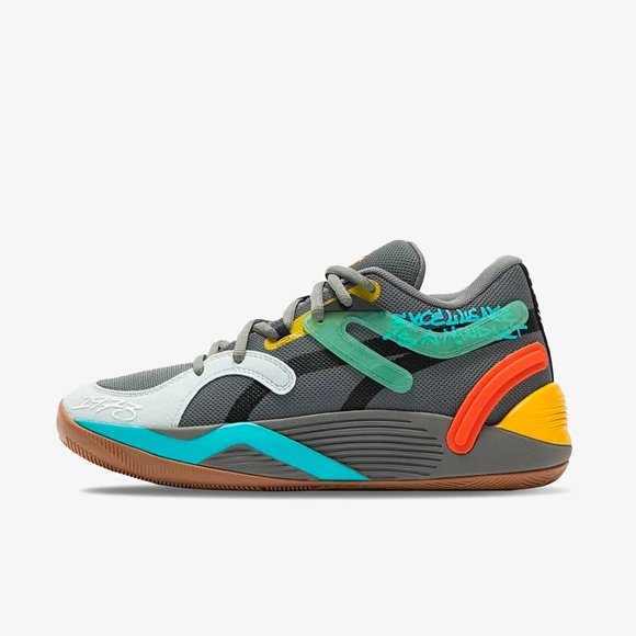 Puma TRC Blaze Court Mens Basketball Shoes Gray Multi 378961-01 NEW Multi Sz - Picture 4 of 7